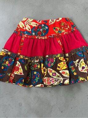 Pink Tangerine Girls' Tiered Floral Patchwork